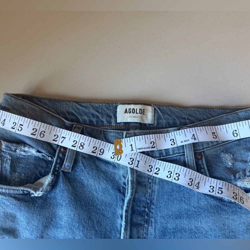 Agolde Light Blue Ankle Jeans - Picture 10 of 12